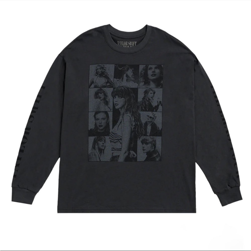 Taylor Swift The Eras Tour Black Long Sleeve T-Shirt